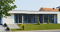 Musterhaus Bungalow Finess, Außenansicht