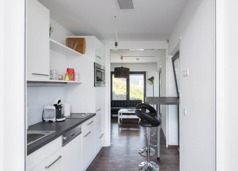 Das moderne Design und eine klare Linie ziehen sich durch das gesamte Architektenhaus in Netphen.