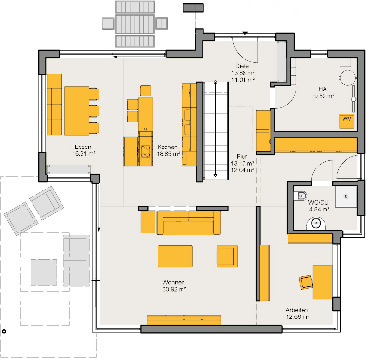 Musterhaus Satchmo Grundriss EG