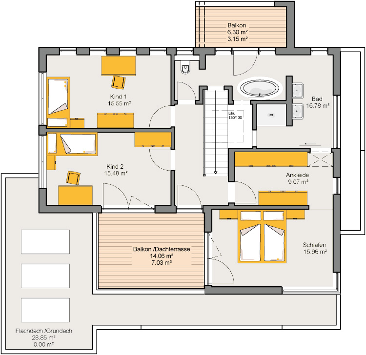 Musterhaus Satchmo Grundriss OG
