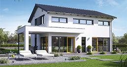 Architektenhaus Akzento 135, ein puristisches Fertighaus von B&uuml;denbender