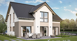 Fertighaus Architektenhaus Fortuna, familienfreundliches Einfamilienhaus mit Erker