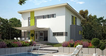 Fertighaus Excelent, individuelles Architektenhaus mit Pultdach für modernes Wohnen