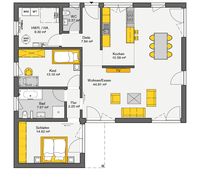 Architektenhaus Chello 116 Grundriss EG