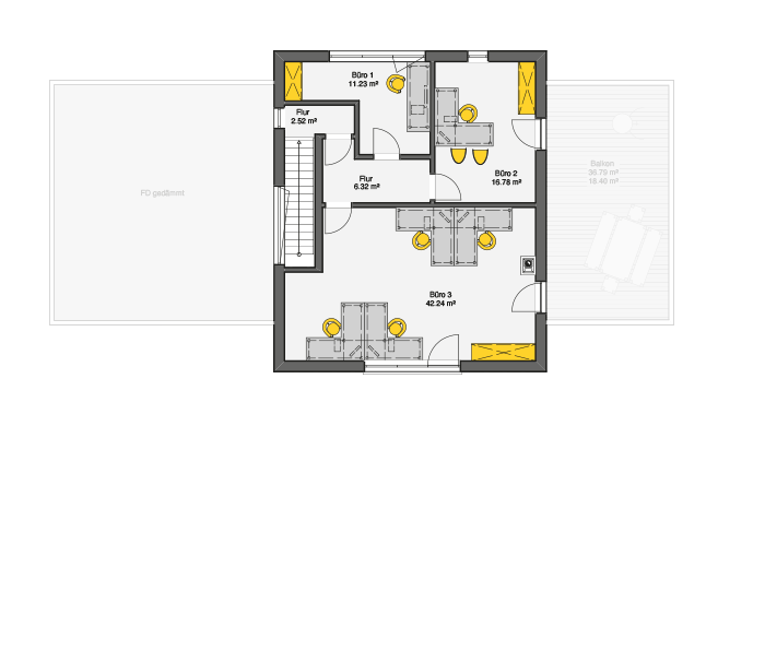 Fertighaus Dancello Grundriss OG