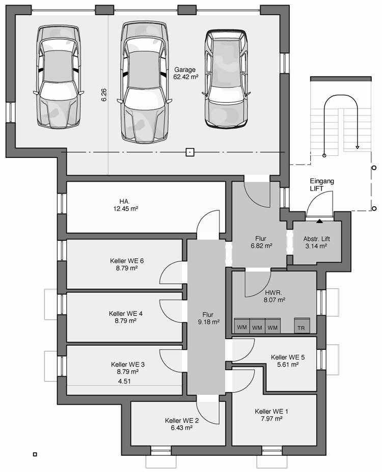 Grundriss Kellergeschoss