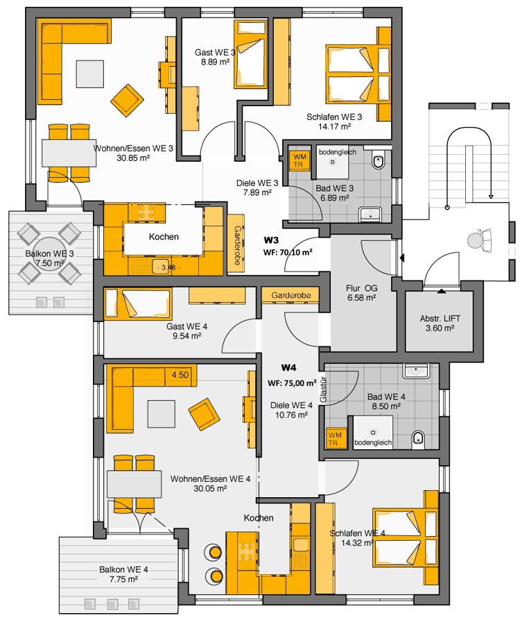 Grundriss Obergeschoss