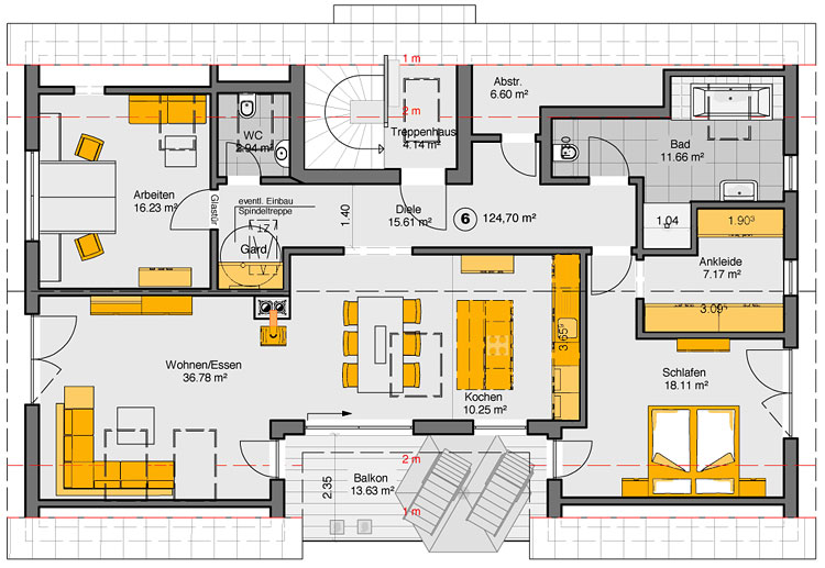 Grundriss Dachgeschoss