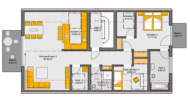 Grundriss Dachgeschoss