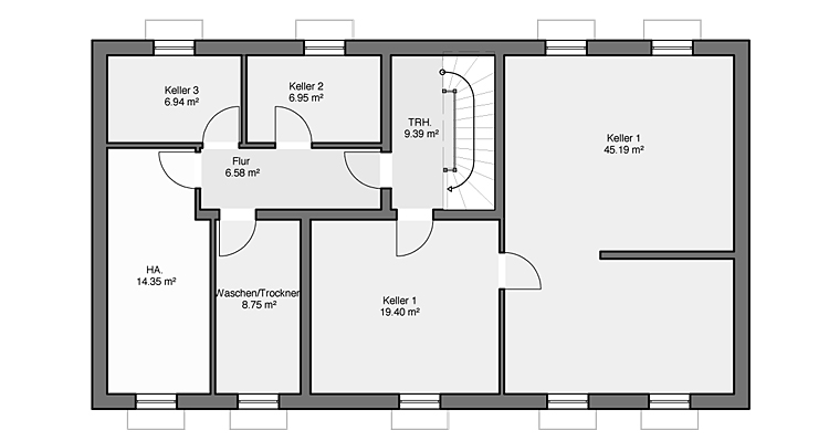Grundriss Kellergeschoss