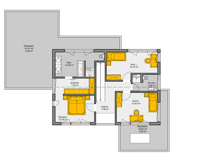 Fertighaus Musterhaus Vitalis Grundriss DG