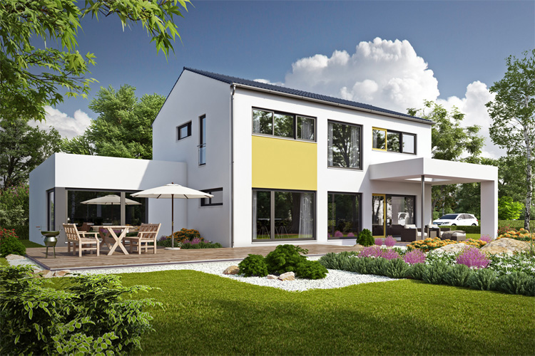 Musterhaus Vitalis, modernes Fertighaus