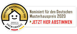 Nominiert für den Deutschen Musterhauspreis 2020