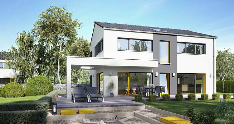 Architektenhaus Deniro 155, modern puristisches Fertighaus von Büdenbender